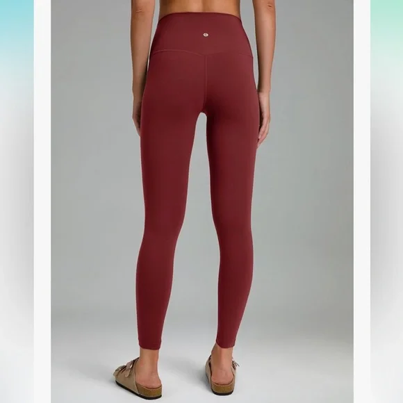 Colorfulkoala Dreamlux High Waisted Workout Leggings Yoga Pants XL Merlot - Picture 2 of 7